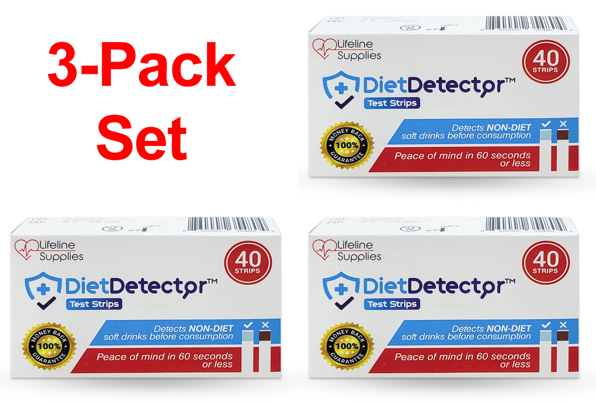 3-Pack - DietDetector Test Strips | DietDetector